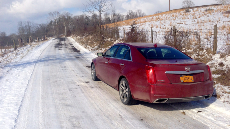 Illustration for article titled Yes, You Can Hoon A $70,000, 420 HP Cadillac On Ice And Snow